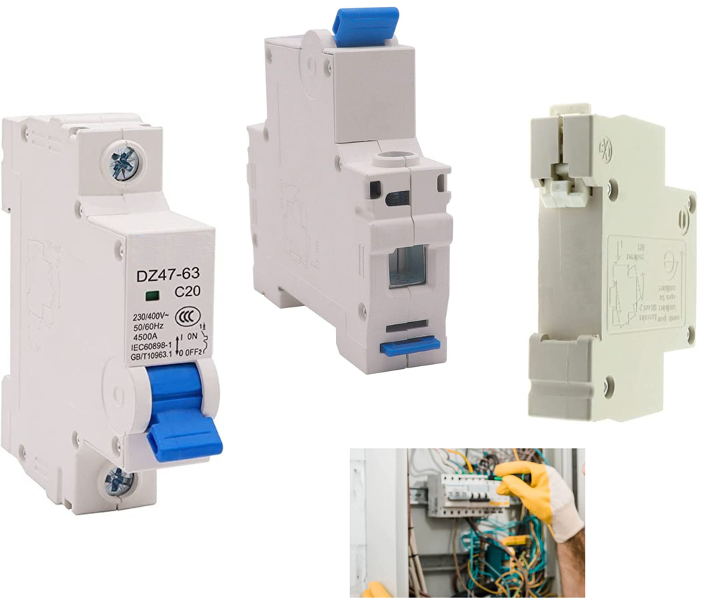 [319] Pastilla Interruptor Termomagnético 20 Amper 1p Vca Riel Din