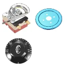 [332] Termostato 50 A 300 Grados Ac 16a Control Temperatura Horno - 2 Terminales Varilla Corta