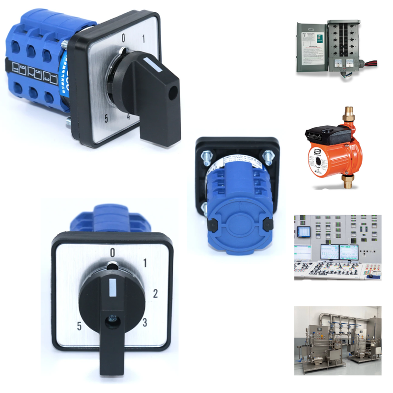 Selector 6 Posiciones 0-1-2-3-4-5 20 Amper Industrial Switch