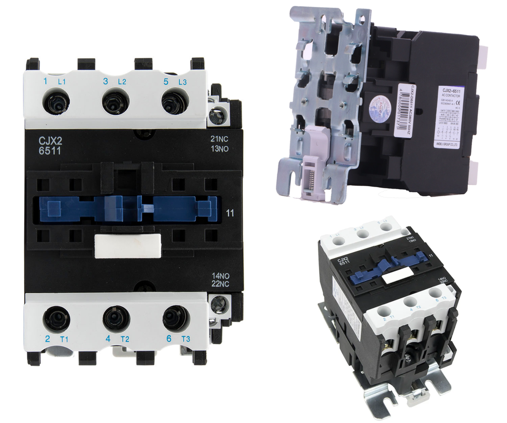 Contactor Trifásico 65 Amper Bobina 110 Vca Contacto No + Nc