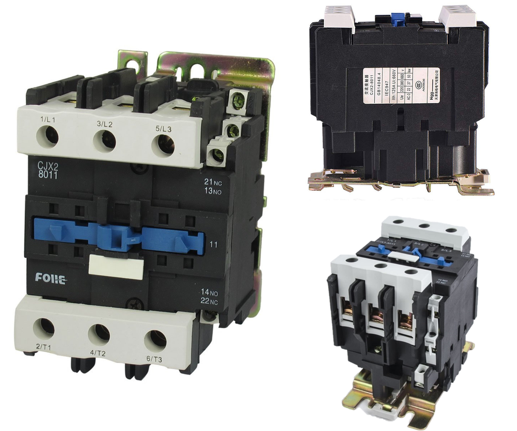 [338] Contactor Trifásico 80 Amper Bobina 110 Vca Contacto No + Nc