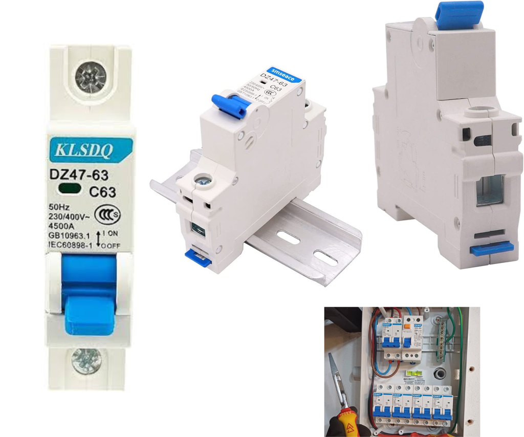 Pastilla Interruptor Termomagnético 63 Amper 1p Vca Riel Din