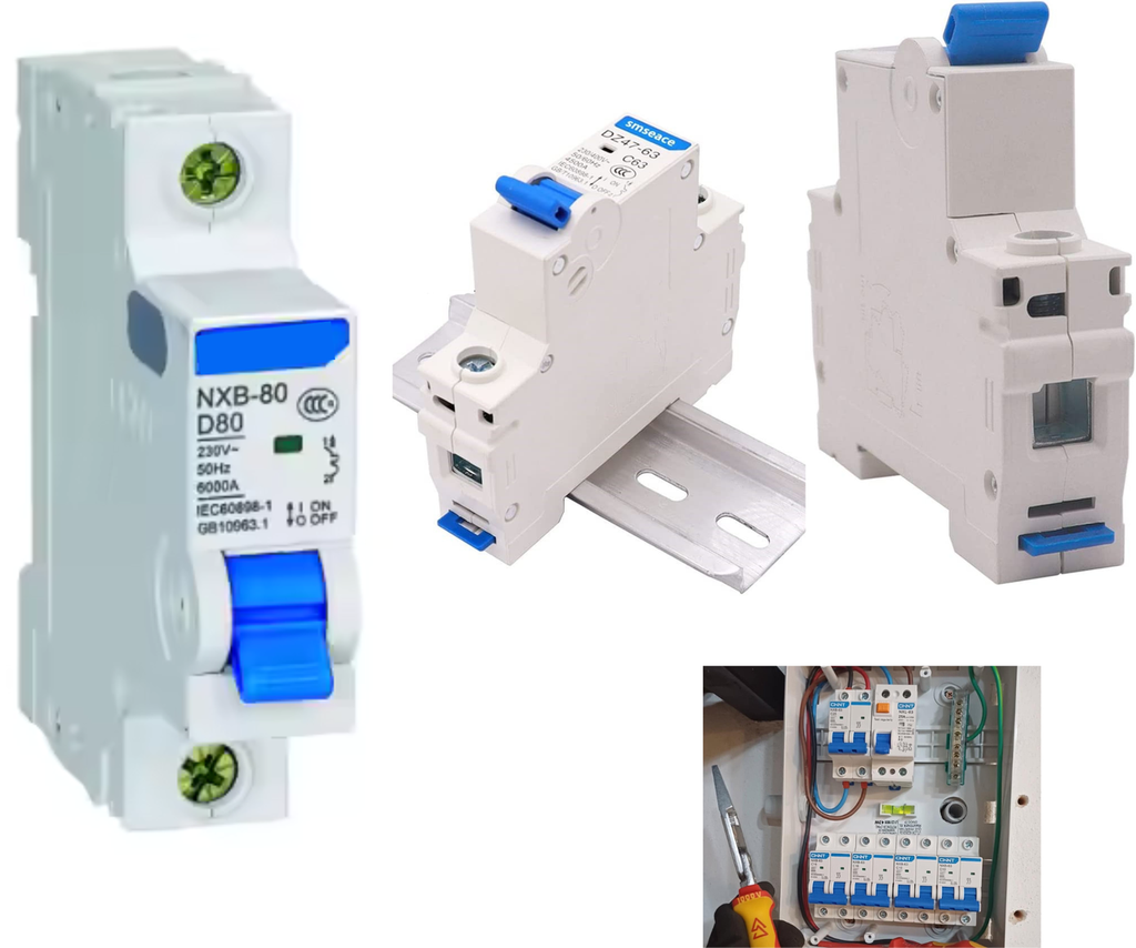 Pastilla Interruptor Termomagnético 80 Amper 1p Vca Riel Din