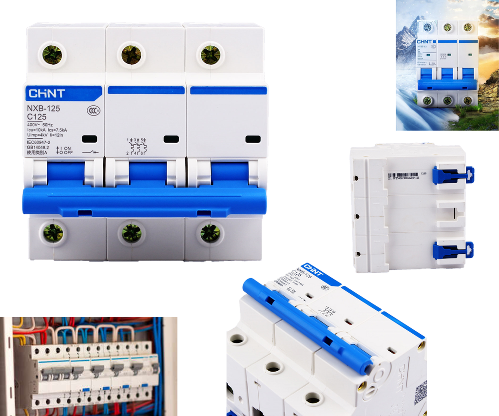 [367] Pastilla Interruptor Termomagnético 125 Amper 3p Vca Riel Di
