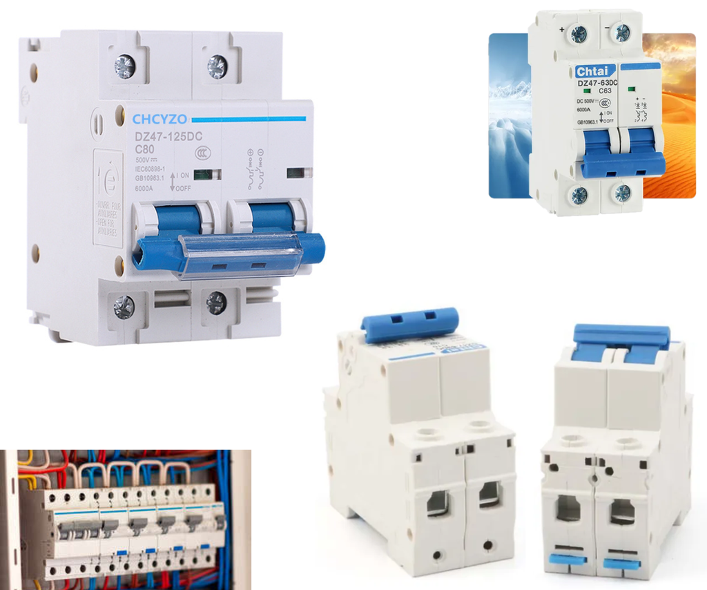 Pastilla Interruptor Termomagnético 80a 2p Cd Solar Riel Din