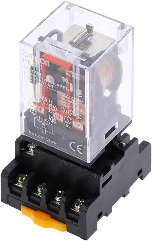[416] Relevador Mk3p-i Bobina 110 Vca Encapsulado 11 Pines C/ Base