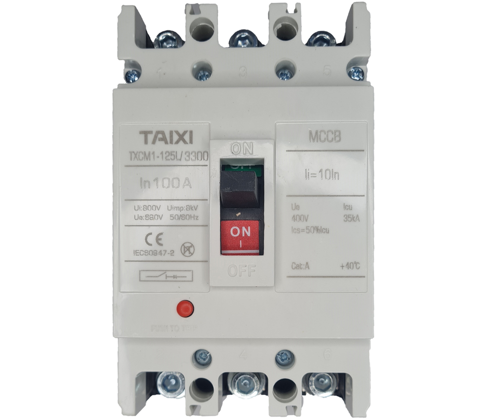 [421] Interruptor Termomagnetico De 100 Amper De 3 Polos 3 Fases