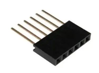Tira Pin Header Conector De 6 Pines Largos Hembra Arduino