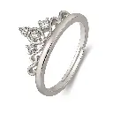 Anillo Corona Promesa Plata Ley 925 Amor Novios 14 Febrero