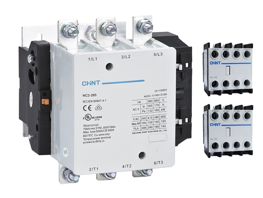 Contactor Chint 330 Amper Bobina 110 Vca Mod. Nc2-330