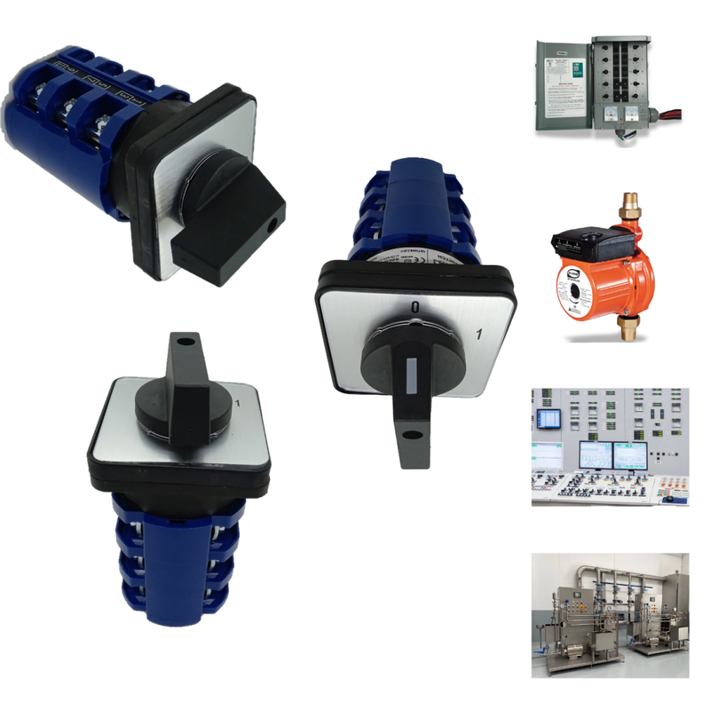 [480] Selector 2 Posiciones 0-1 Para 63 Amper 3 Polos 12 Terminal