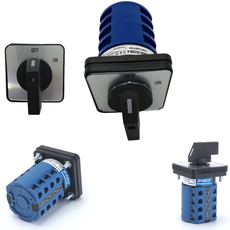 [482] Selector 2 Posiciones Off-on 32 Amper 4 Polos 16 Terminales