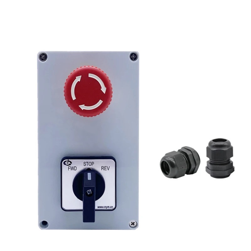 [495] Botonera Selector Reversible 3 Posicion 20a Paro Emergencia