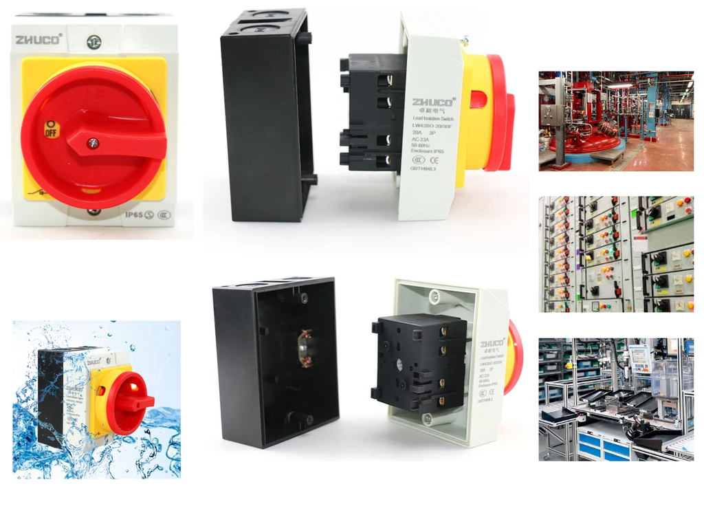 [498] Switch Principal Selector 32a 4p Caja A Prueba Agua Waterpro