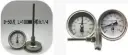 Termómetro Bimetálico Practinet 0-300°c Sonda 70mm Rosca 1/4pt Cocina Asador Plateado