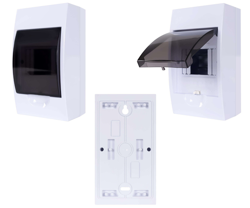 Caja Gabinete 4 Pastillas Centro Carga Riel Din Interperie