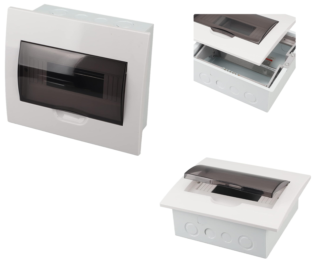 [559] Caja Gabinete 8 Pastillas Centro Carga Riel Din Interperie