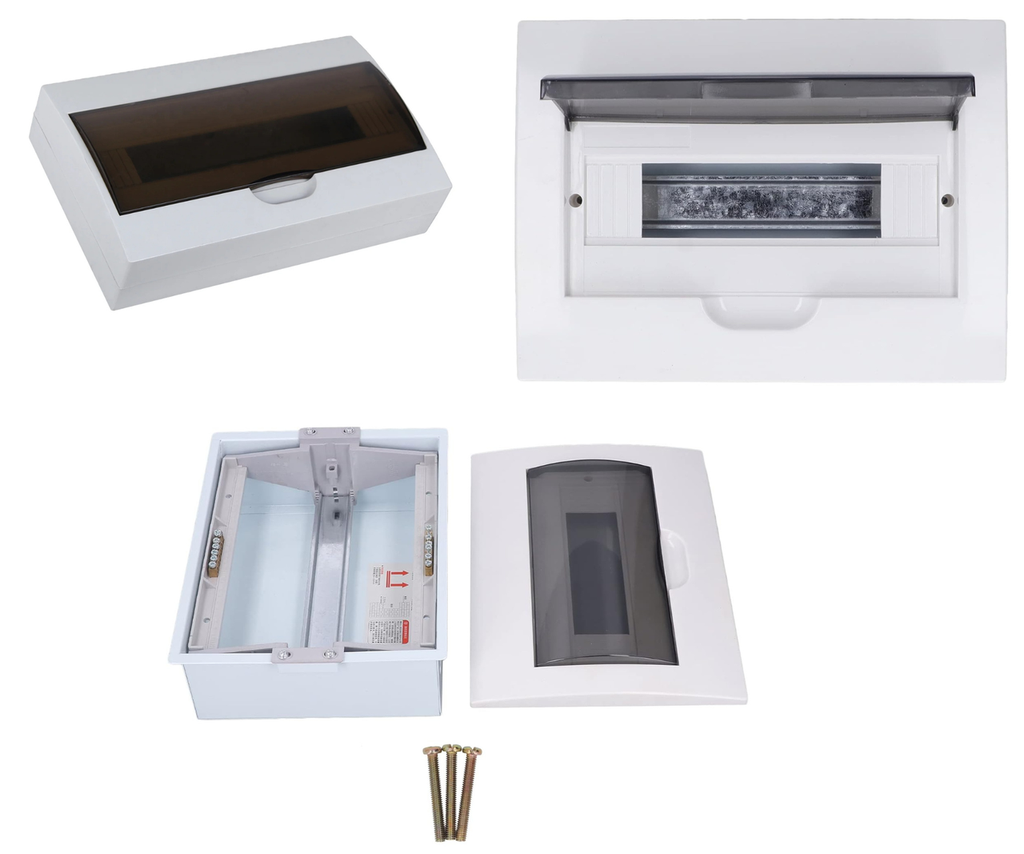 [562] Caja Gabinete 12 Pastillas Centro Carga Riel Din Interperie