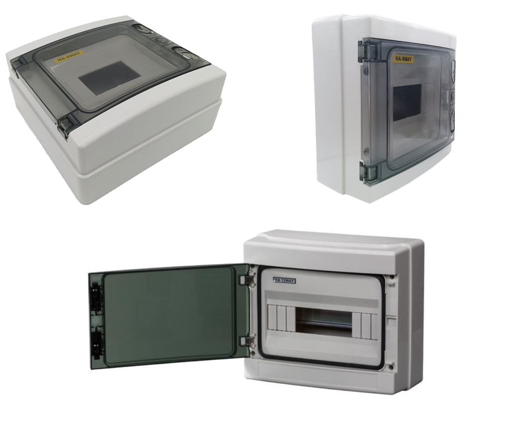[565] Caja Gabinete 8 Pastillas Ip65 Interperie Centro Carga Riel