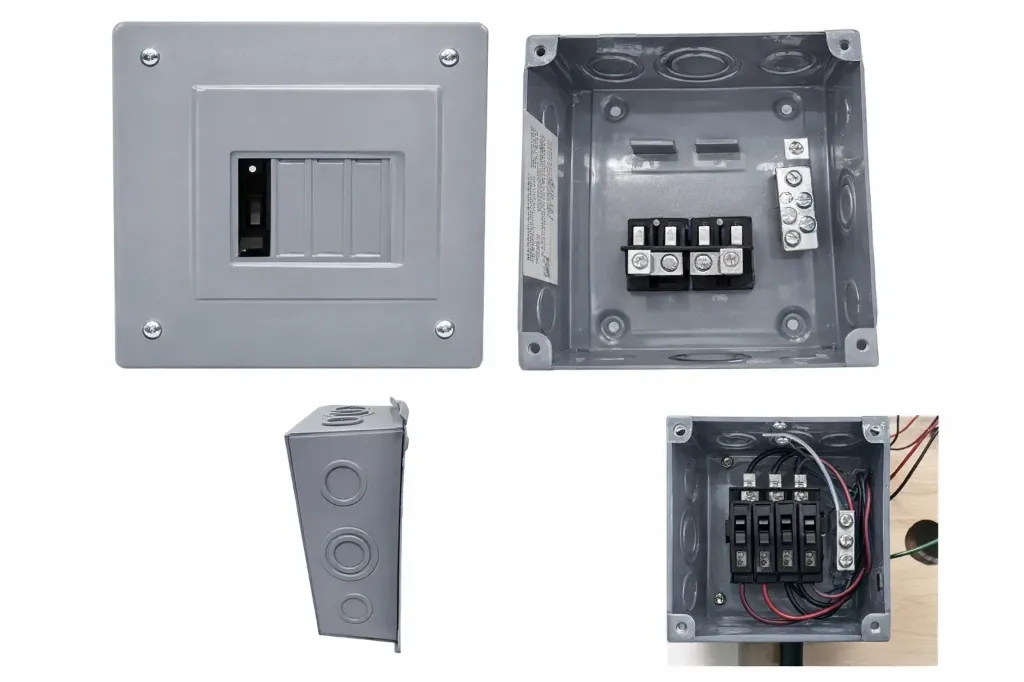 QOD4F 4 Space Pole QO Breaker EMPOTRABLE Centro De Carga VOLTEK CCE-4 MONTANA CC04EM IGESA CC04E ARGOS AQOD4-F Load Center

QOD4F 4 spaces Load Center, Flush