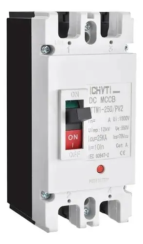 [619] Interruptor Disyuntor 200a 2p Breaker Dc Solar Cd Moldeada