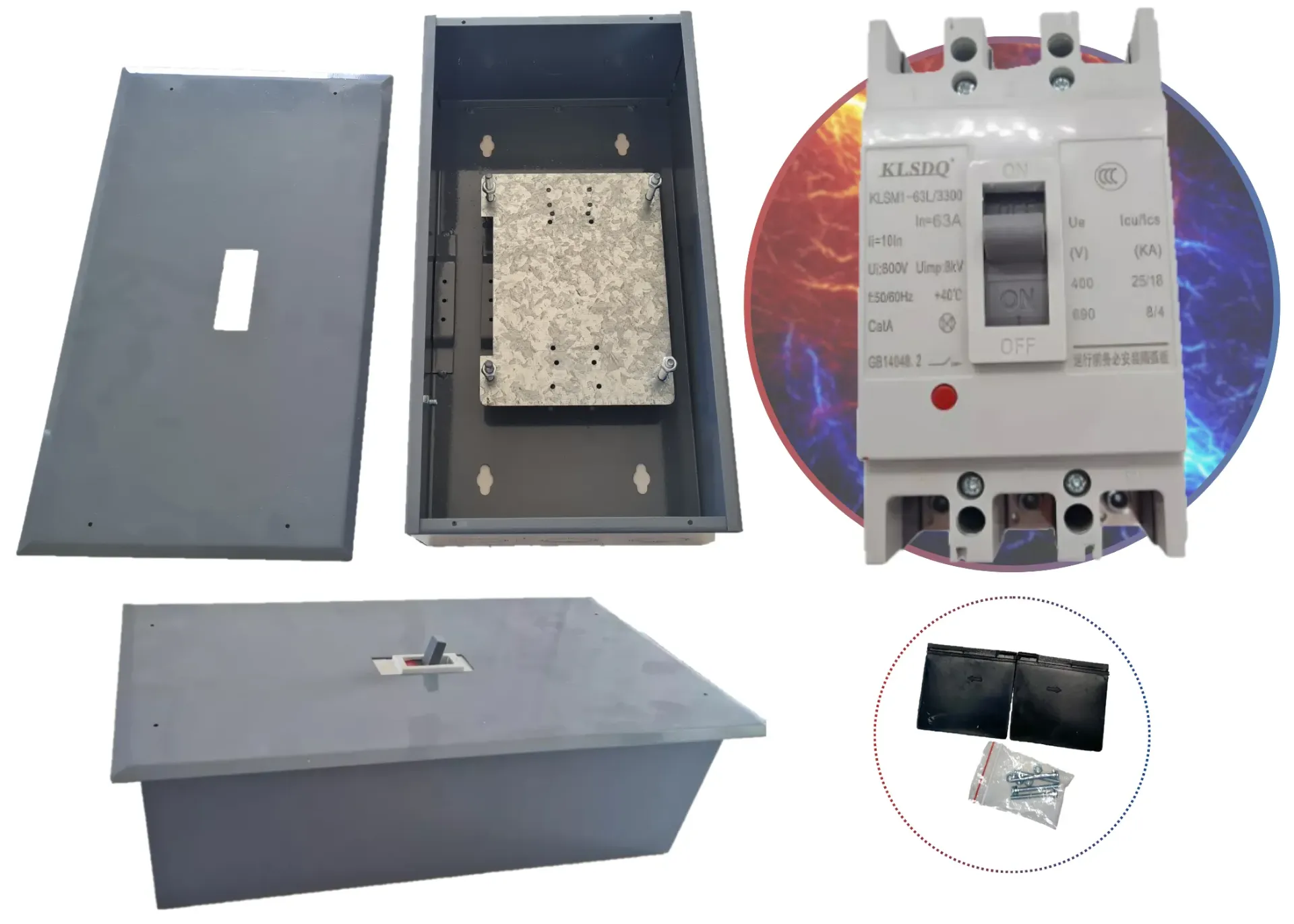 GABINETE + INTERRUPTOR 63 A EMPOTRAR SKU: 579, 628 Y 630