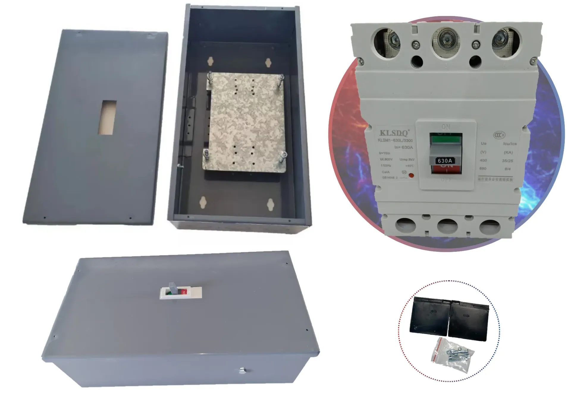 GABINETE + INTERRUPTOR 630 A SOBREPONER SKU: 631, 632 y 448