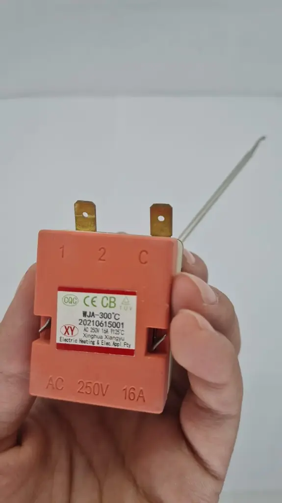 Termostato 50 A 300 Grados Ac 16a Control Temperatura Horno - 2 Terminales Varilla Larga