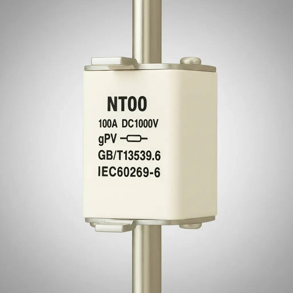 Fusible Solar Gpv 100a 1000v Cd Nt00/nh00 Fotovoltaico Rapid