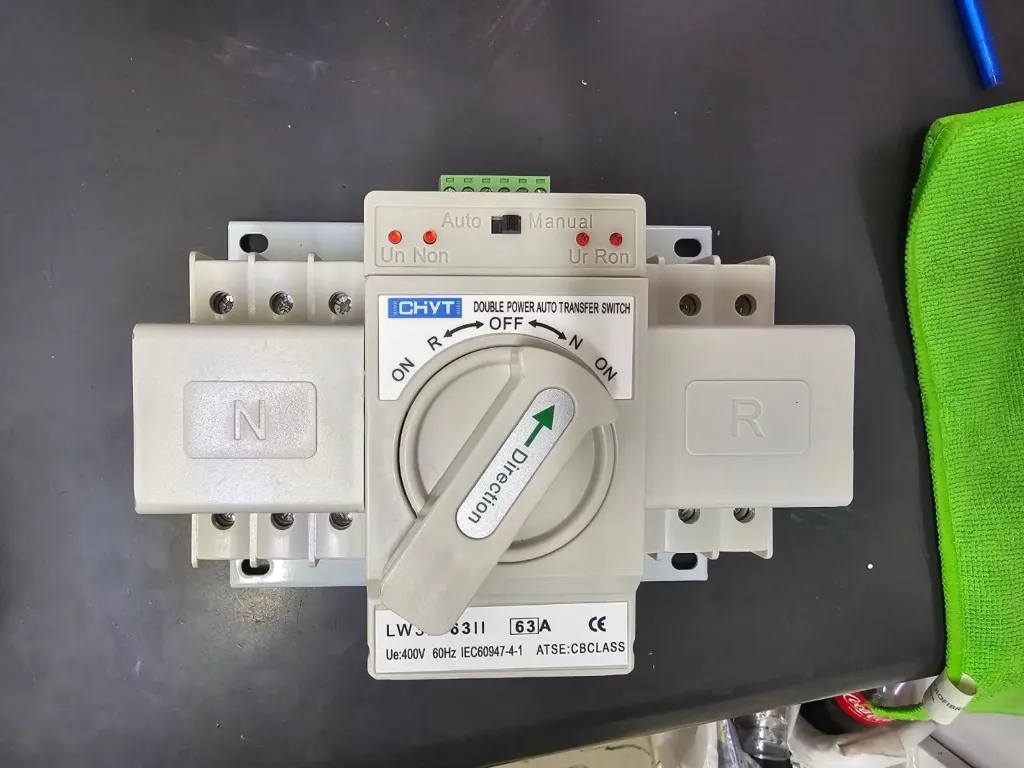 Interruptor Transferencia Ats 63a 3p 220v 440v Solar Ac Aut
