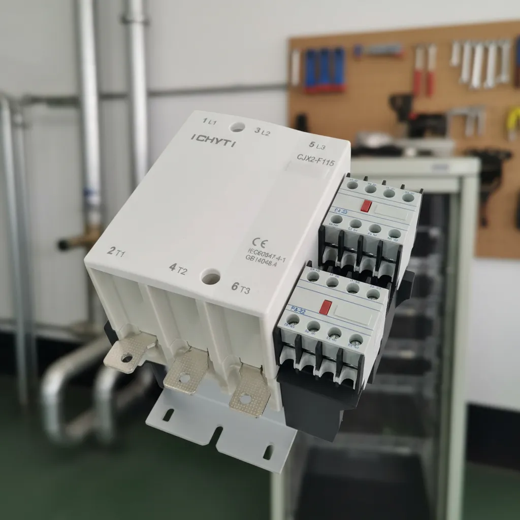 [698] Contactor Trifasico CJX2  Compatible Chint

-Coil Voltage: 220v AC
-Polos: 3 Polos
-Current: 115A
-3 Phase 
-CJX2-F115