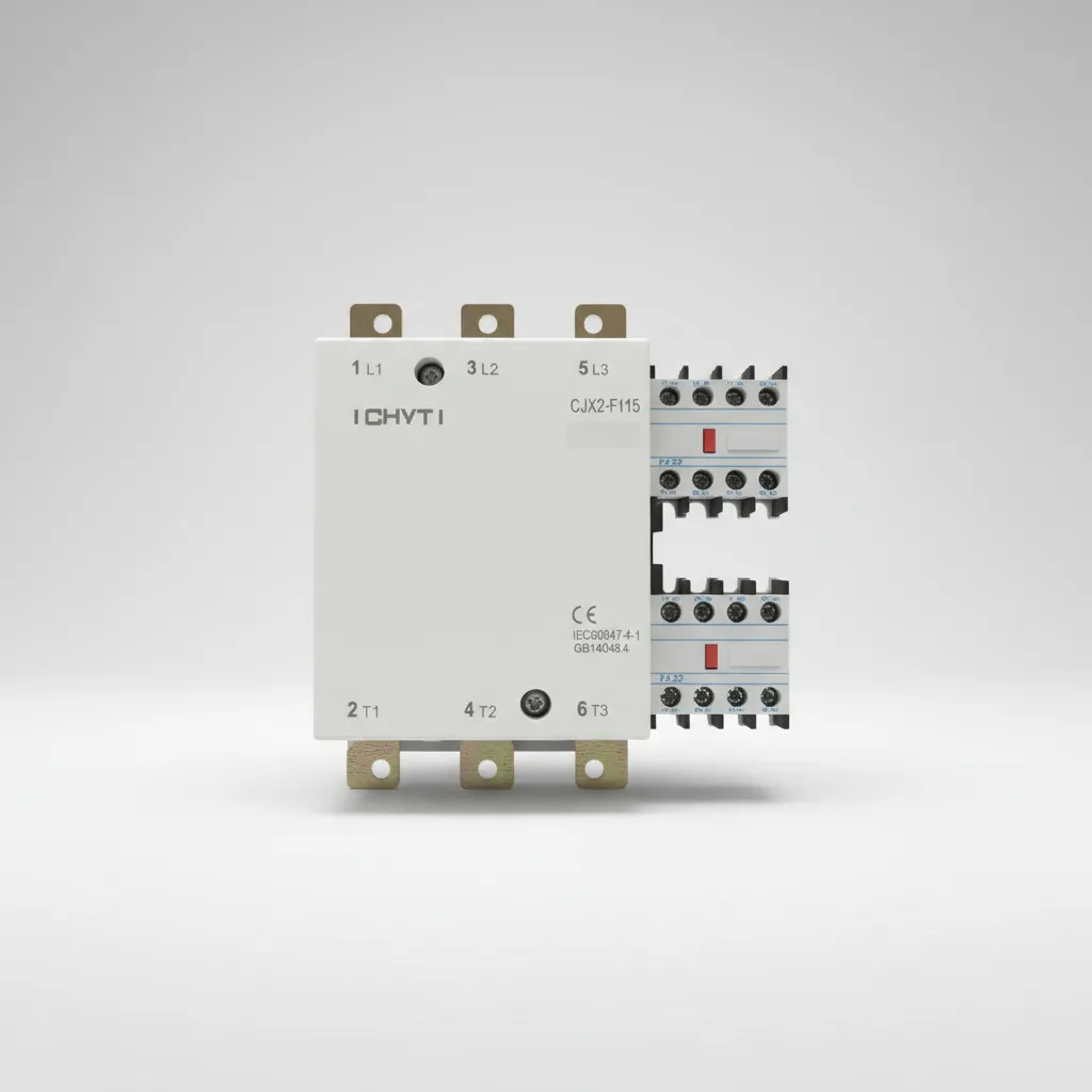 [699] Contactor Trifasico CJX2  Compatible Chint

-Coil Voltage: 440v AC
-Polos: 3 Polos
-Current: 115A
-3 Phase 
-CJX2-F115