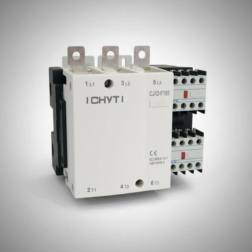 Contactor Trifasico Cjx2 185a 3p Bobin 110v Compatible Chint
