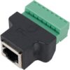 Adaptador Rj45 Hembra A Clemas Borne Terminal Conector 8 Pin