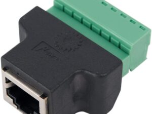 Adaptador Rj45 Hembra A Clemas Borne Terminal Conector 8 Pin
