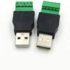 Adaptador Usb Macho A Clemas Borne Terminal Conector 5 Pines - Imagen 2