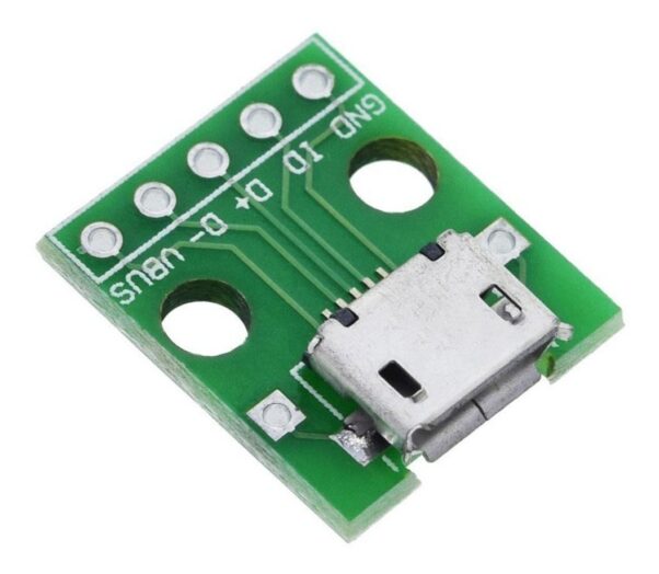 Adaptador Micro Usb A Dip 2.54mm 5 Pines Hembra Pcb