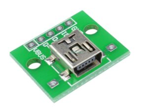 Adaptador Mini Usb Hembra A Dip 2.54mm Conector Hw-768