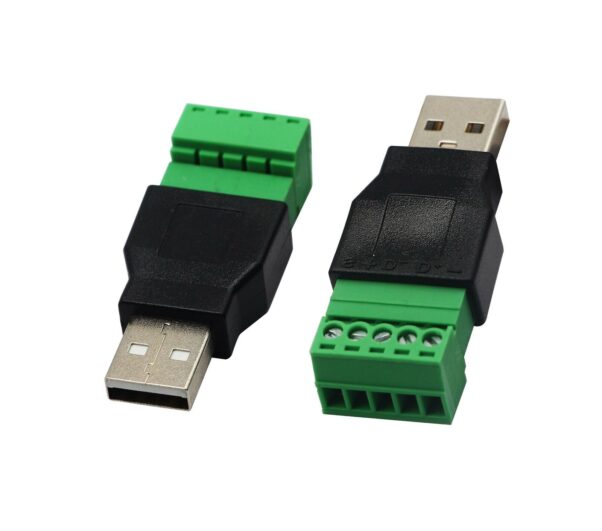 Adaptador Usb Macho A Clemas Borne Terminal Conector 5 Pines - Imagen 4