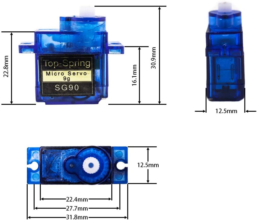 Servomotor Sg Micro Servo Kgcm Arduino Pic Raspberry PRACTINET