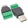Adaptador Usb Macho A Clemas Borne Terminal Conector 5 Pines - Imagen 5