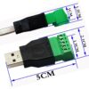 Adaptador Usb Macho A Clemas Borne Terminal Conector 5 Pines - Imagen 7
