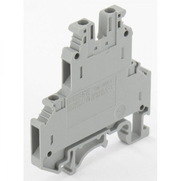 Clema Borne Ukk3 4mm Awg 24-12 500v 32a Riel Din 35mm - Imagen 2