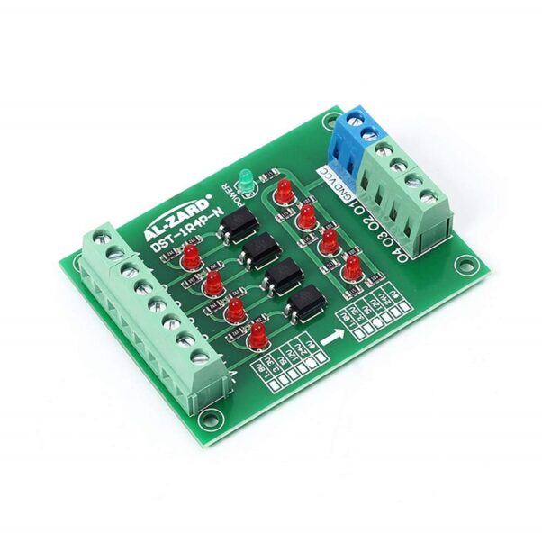 Modulo Optoacoplador 24v A 5v 4 Canales Arduino Mega Uno Plc