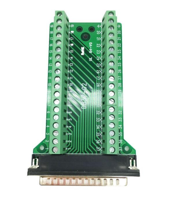 Adaptador Macho Db37-m5 Riel Din Terminal Clemas Conector - Imagen 3