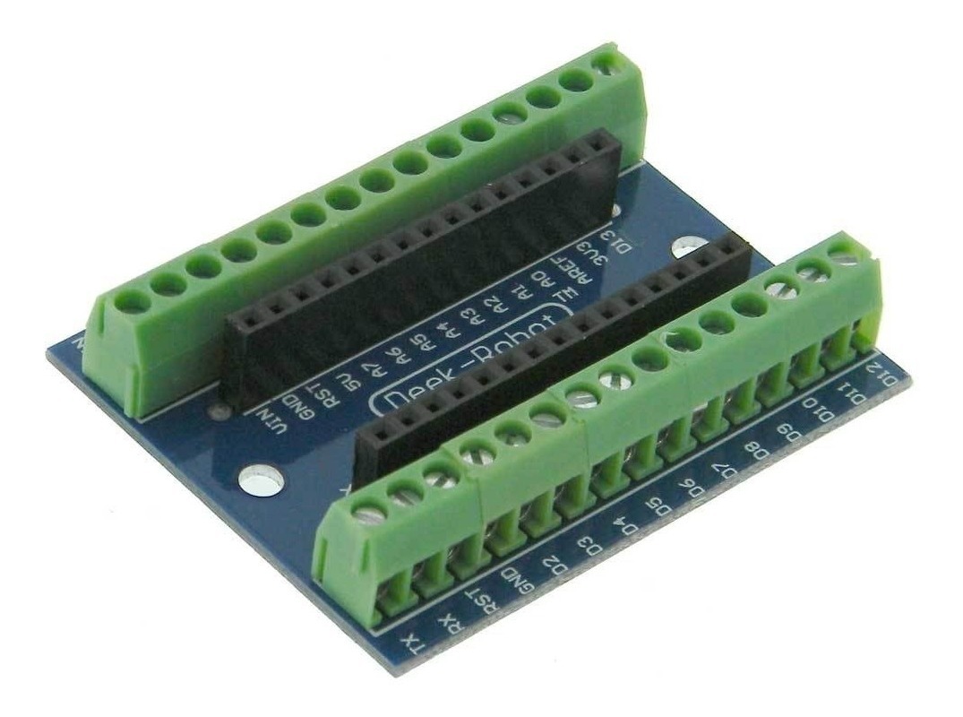 Placa Borne Terminal Adaptador Para Arduino Nano Soldado