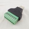 Adaptador Rj45 Macho A Clemas Borne Terminal Conector 8 Pin - Imagen 8