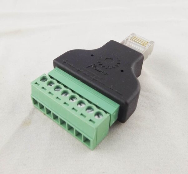Adaptador Rj45 Macho A Clemas Borne Terminal Conector 8 Pin - Imagen 8