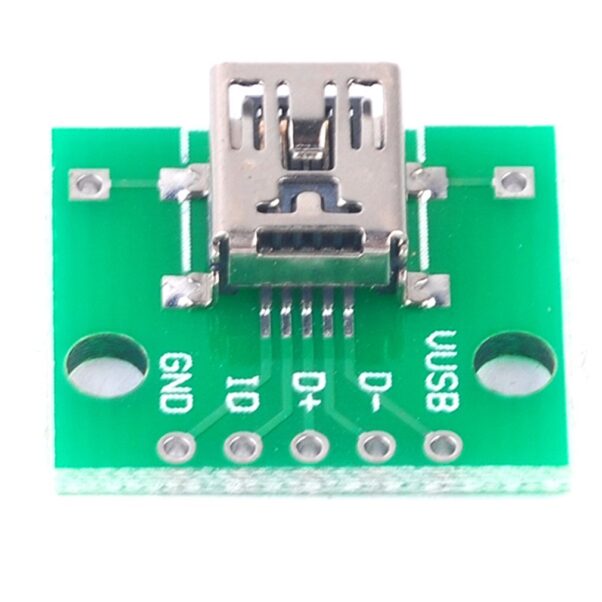 Adaptador Mini Usb Hembra A Dip 2.54mm Conector Hw-768 - Imagen 4