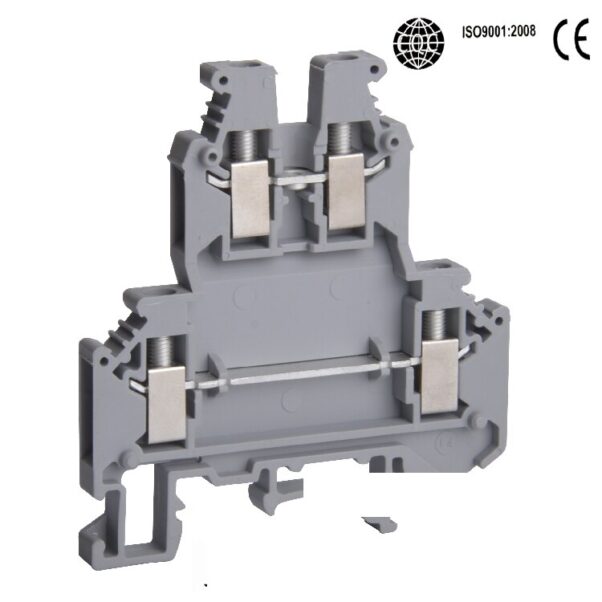 Clema Borne Ukk3 4mm Awg 24-12 500v 32a Riel Din 35mm - Imagen 3